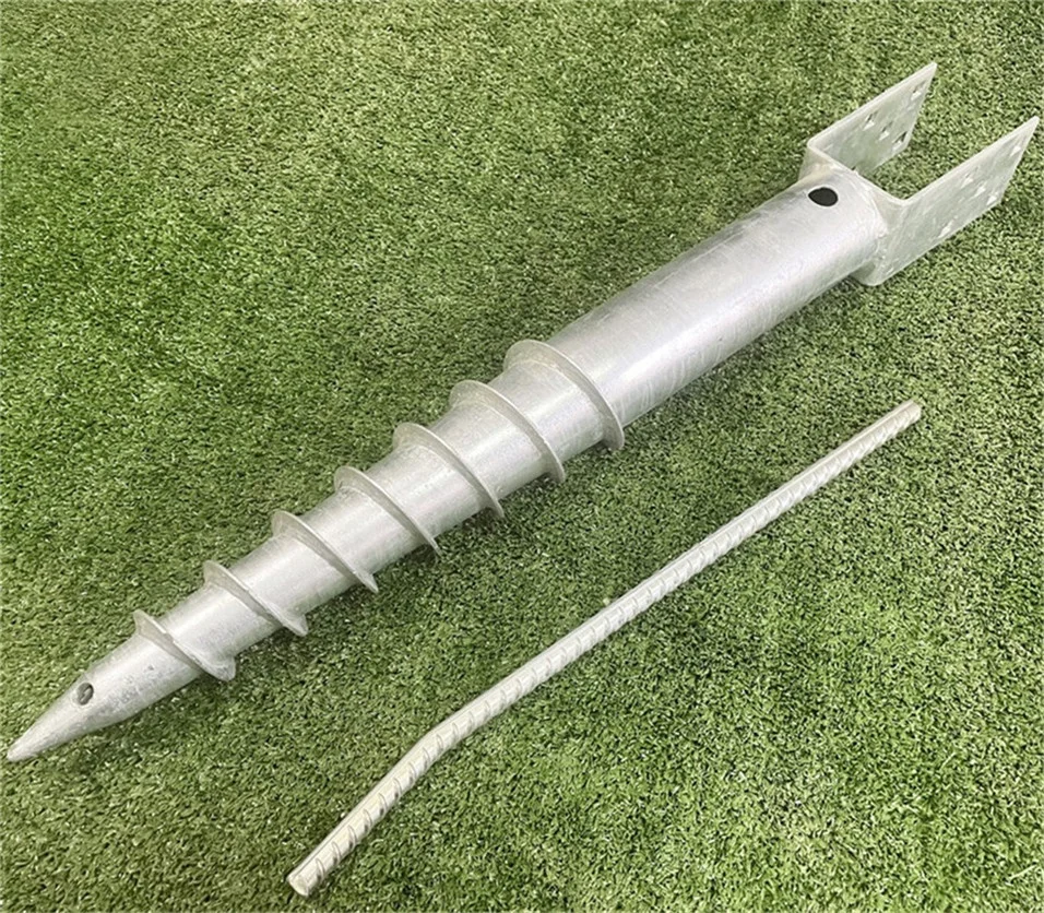 China Factory Customized No Digging Galvanized Ground Screw For Foundation