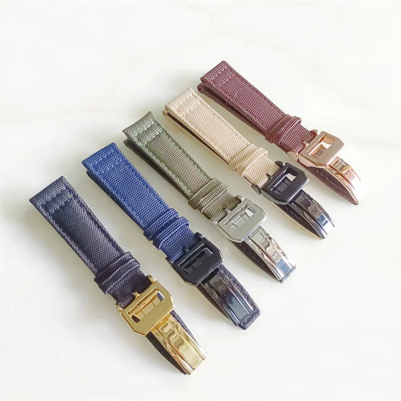 Canvas Head Nylon Strap Watch Band for IWC Watch Strap Wristband Accessory Genuine Cowhide Leather Vintage Fashion Guangdong