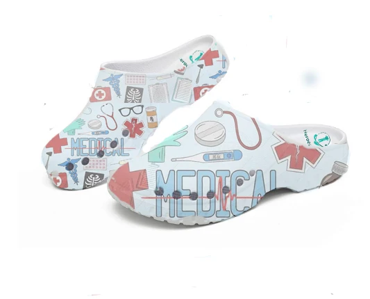operating room slippers Non Slip guardianship room doctors and nurses protective medical hole shoes, custom printing