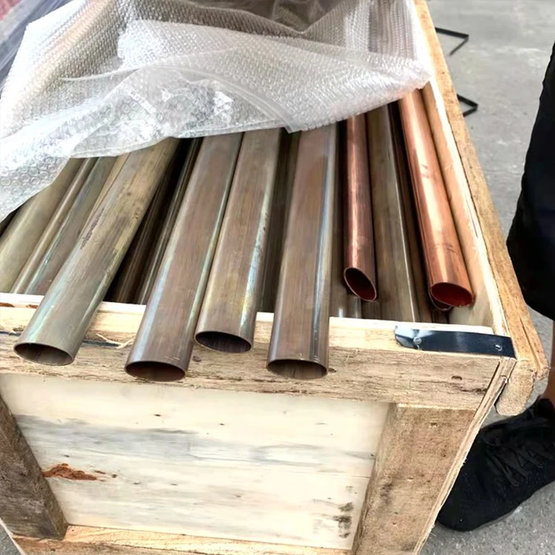 Large Diameter Copper Pipe straight copper pipe copper tube for Size customization