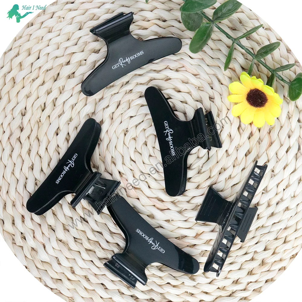 Elegant Fashion Custom Logo Matte Hair Pins Large Solid Color Simple Hair Claw Clips Woman Girls Hair Accessories