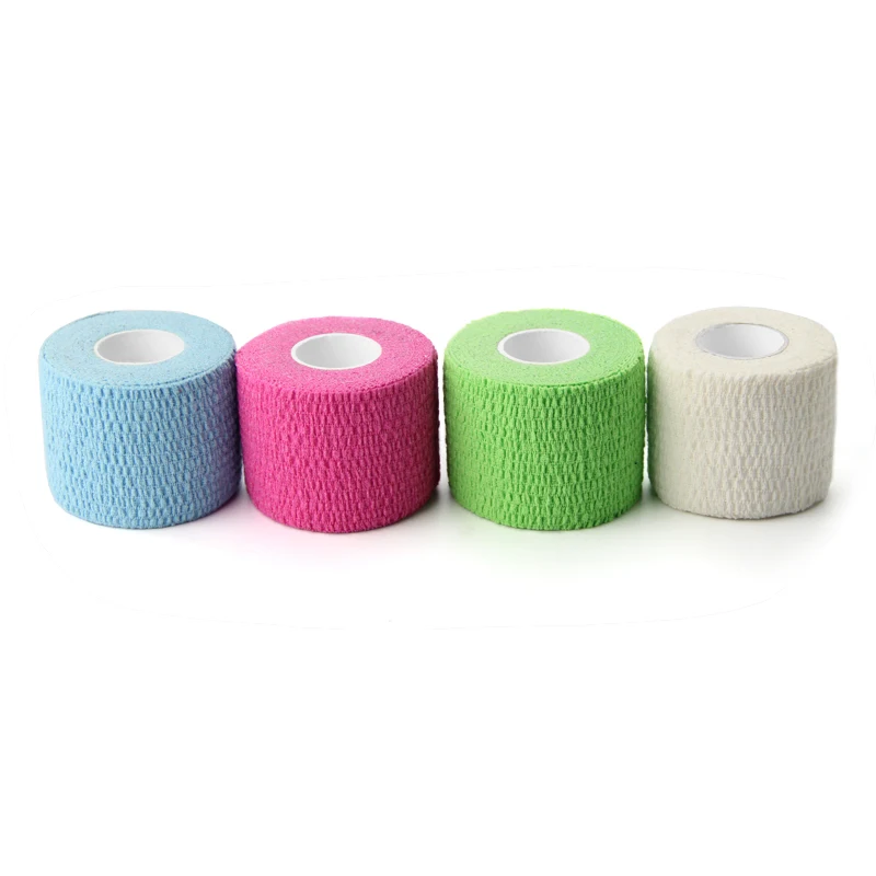 Self-Adhesive Bandage Waterproof Medical Flexible Colorful Bandage Tape Non Woven Light Elastic Adhesive Bandages