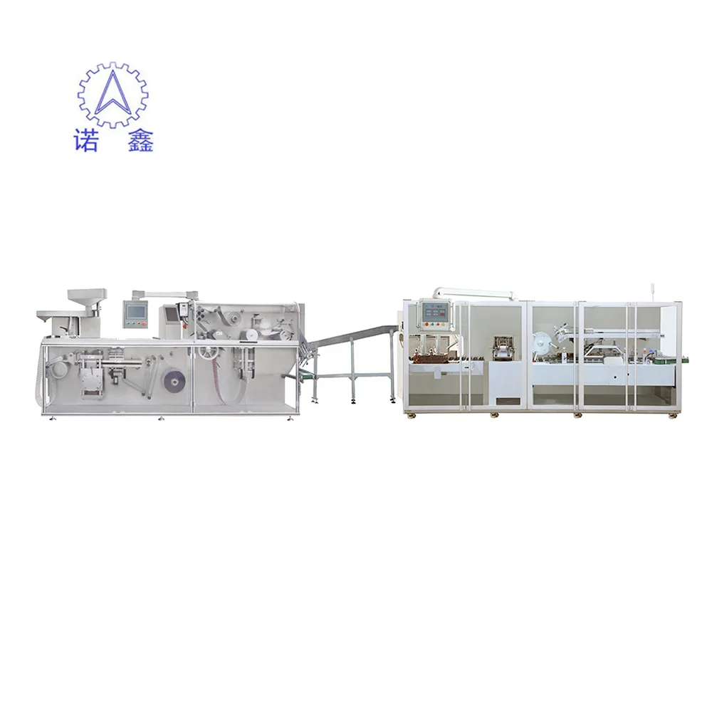 DPH-260 and ZH-220 cleaning teeth tablets blister packing machine-cartoning line for large production