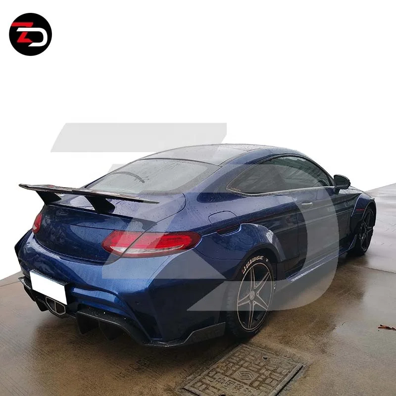 Hight Quality ZD Body Kit With Bumper Fender Flares Spoiler For Mercedes C Class C205 Coupe C63 C200 C260 Change To Wide Style