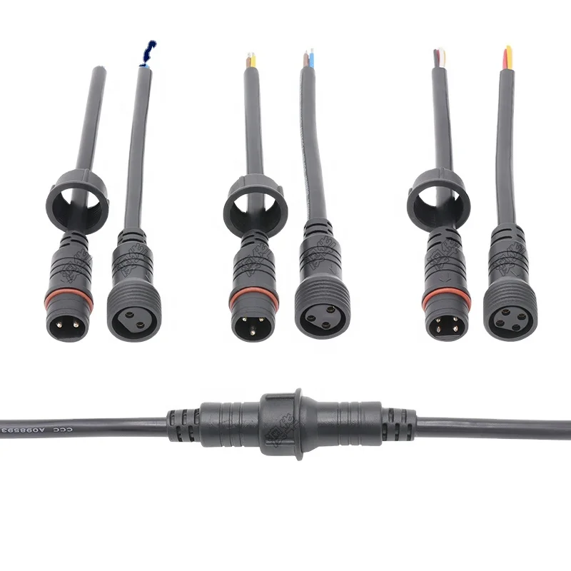 M21 Circular Plastic 250V 110V Thread Type Waterproof Electrical Connectors for Gardens