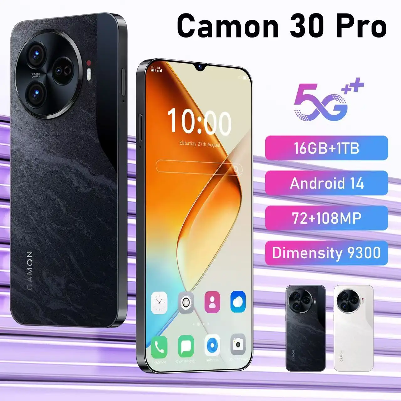 2024 Hot Sale Newest C30 Pro 3g Android Mobile Phones Gooba 6.5inch Global Unlocked Dual Sim Smartphone