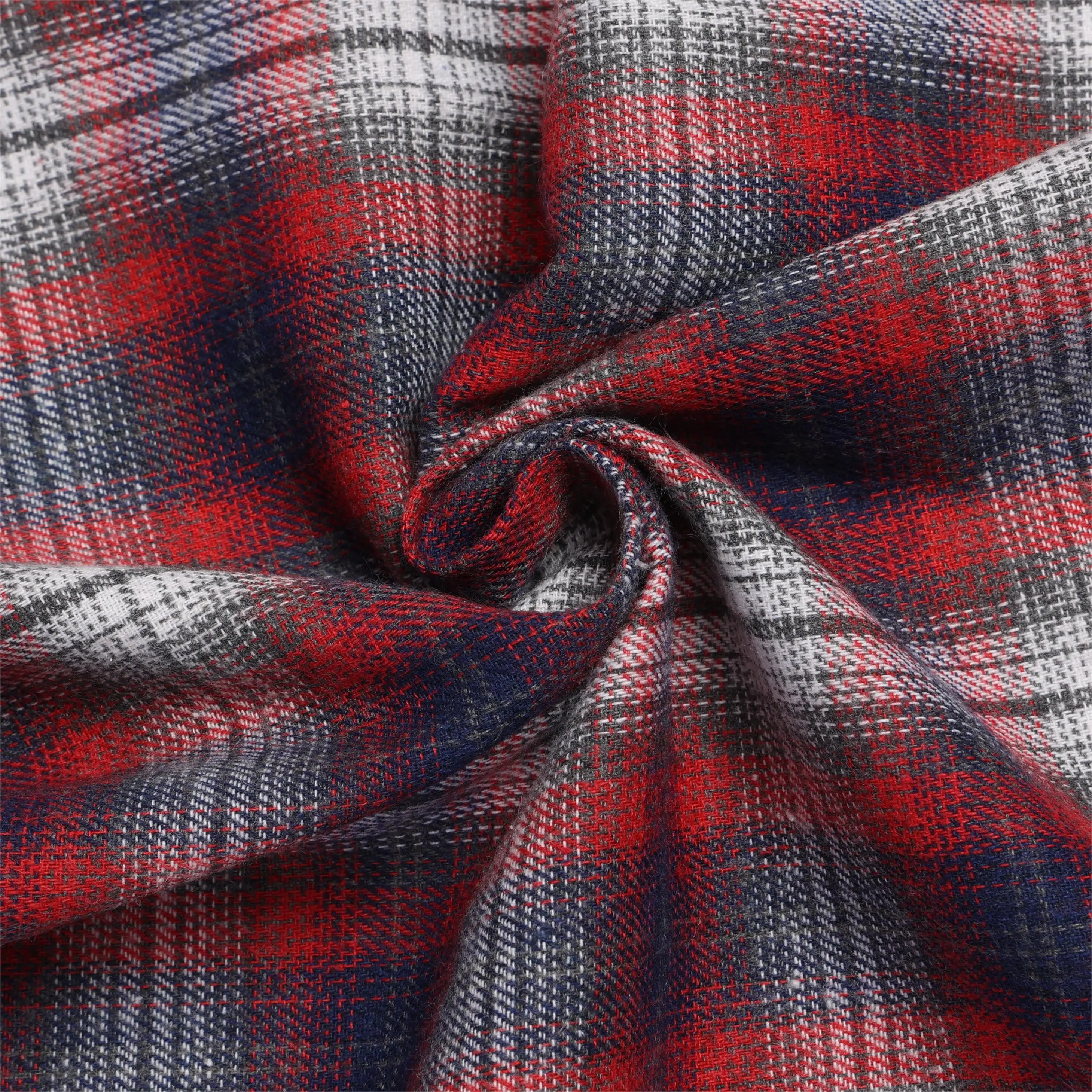 China supplier cotton polyester mini check poplin-dyed fabric stock alpaca 55% cotton 45% polyester fabric