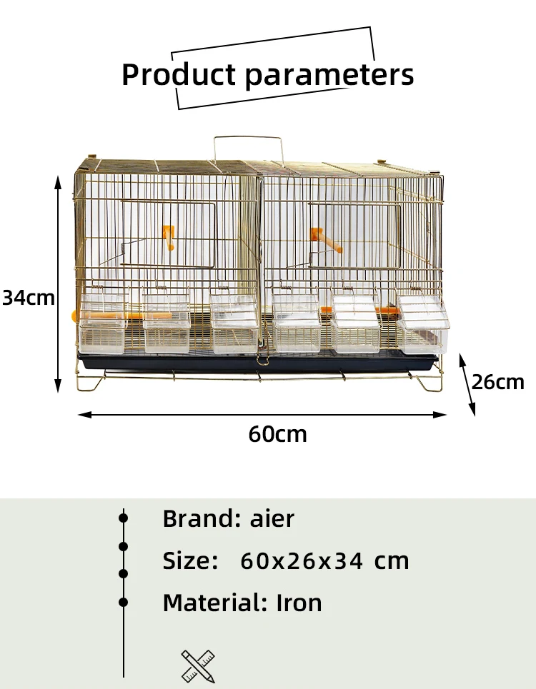 Wholesale Pet Cages Metal Breeding Birds Cage Extra Large Bird Cage