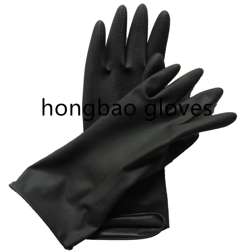 30g black small high quality perm Beauty salons hair waterproof glove latex rubber washing pair  hand cleaning  latex gloves