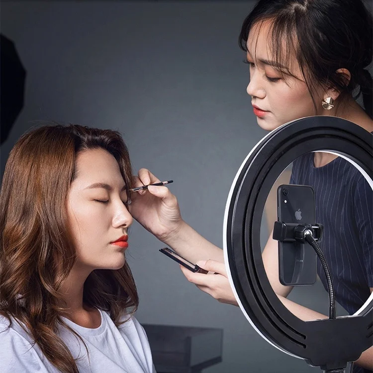 
2020 Hot Sell Led Photograhic Lighting 6 inches 8 inches 10 inches White Fill Shadow Ring Live broadcasting Light 