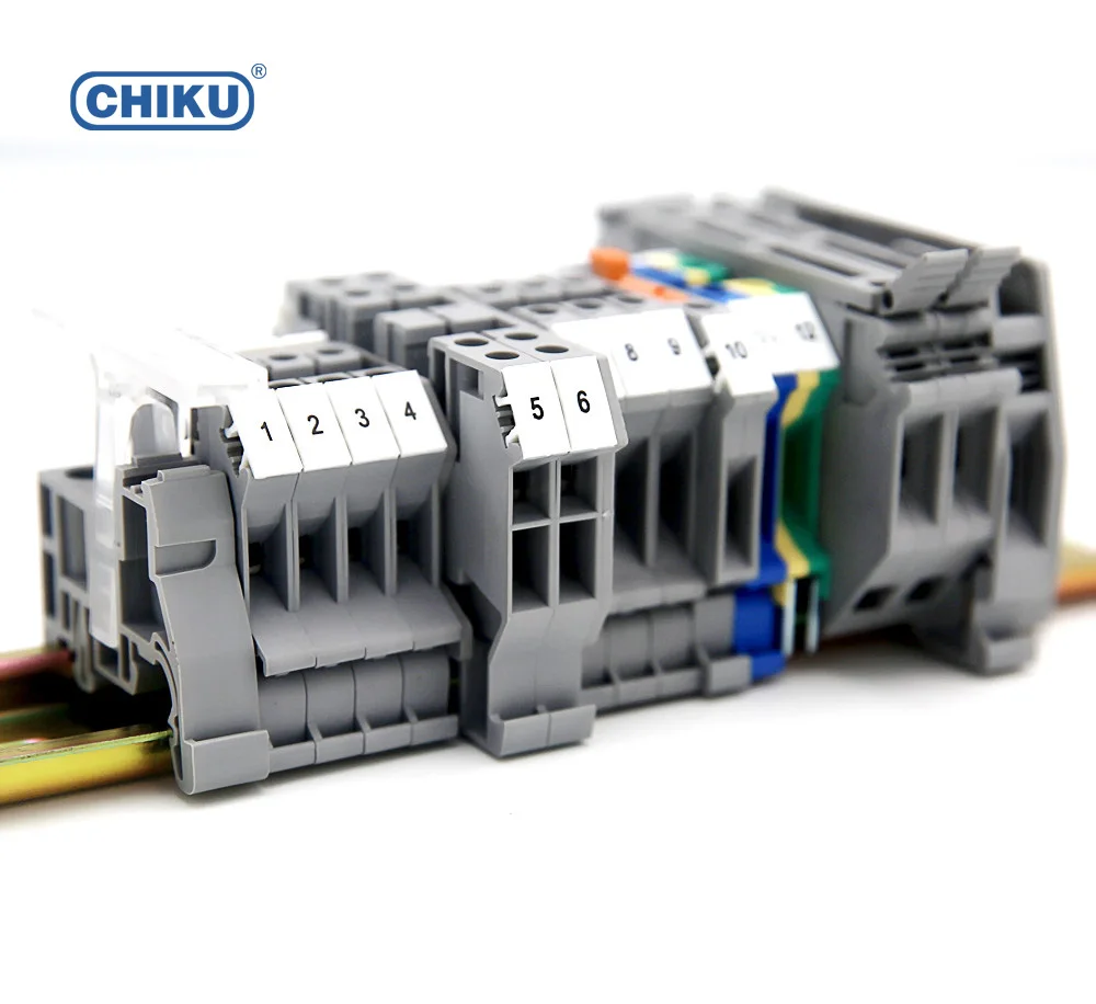 Din rail terminals UK 5N terminal blocks connector 41A / 4 mm