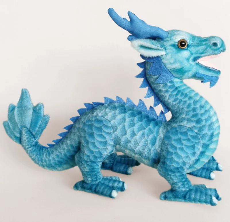 hot selling realistic plush dragon stuffed toy lifelike stuffed chinese dragon plush toy
