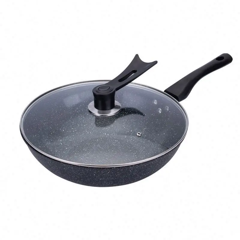 HH Amazon hot sale maifan stone non-stick pan less oily smoke induction cooker gas suitable for wok iron pan pan