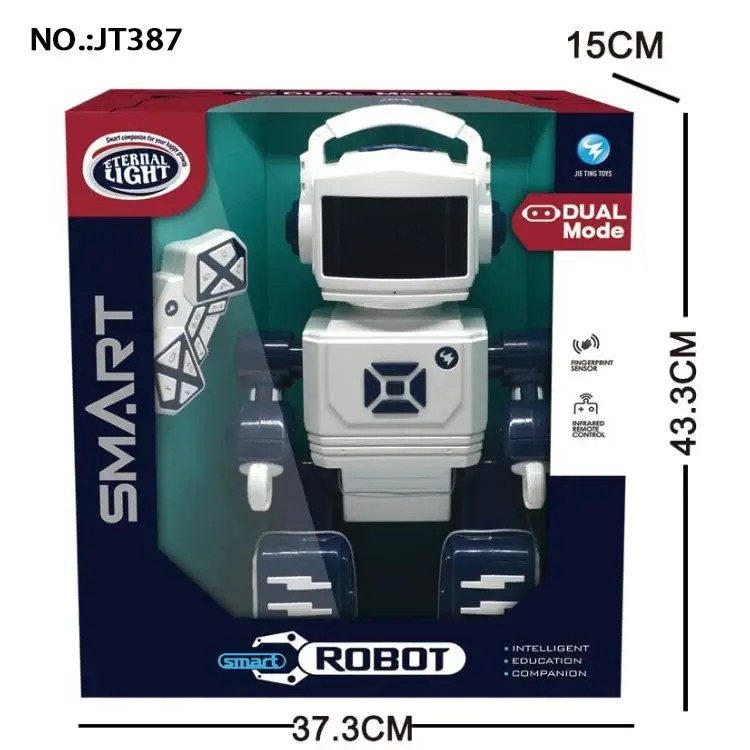 Hot selling  plastic toys remote control robot -16 keys educational toys robot for kids