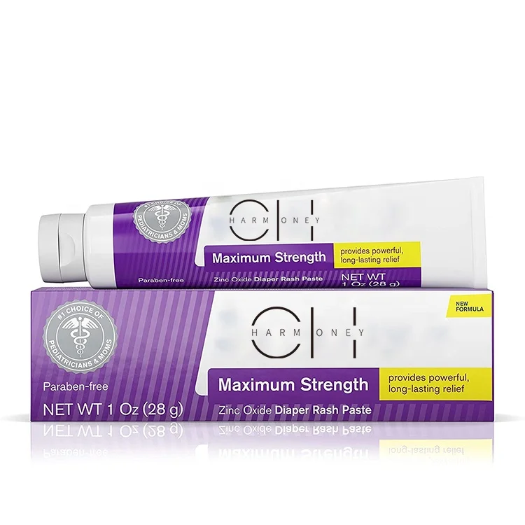 
Maximum Strength Baby Diaper Rash Cream with 40% Zinc Oxide for Treatment Relief & Prevention Hypoallergenic Phthalate 