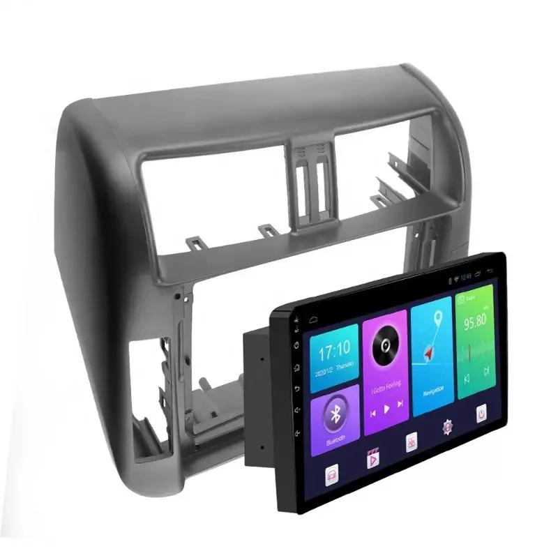 9-Inch Car Navigation Panel For Toyota Prado 2009-2013 Auto Parts Interior Trim Panel Car Audio Dashboard Frame