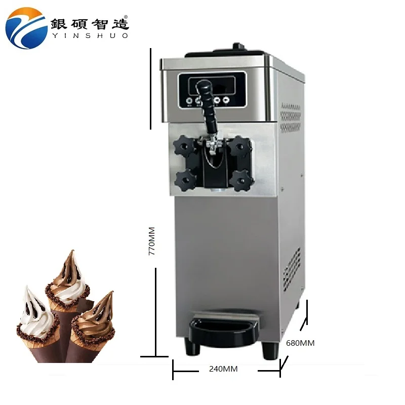 Commercial Cone Softee Softy Icecream Frozen Yogurt Soft Serve Making Soft Ice Cream Machine Price 12v ice maker