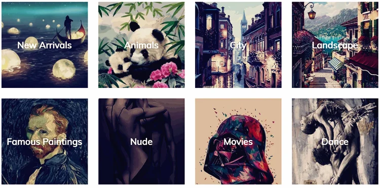 Custom Beautiful Picture Handmade Painting By Numbers Art Wall Home Decoration Paint By Numbers For Adults And Kids