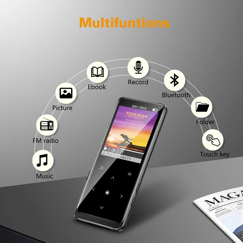 Touch Screen Voice Recorder Mp4 Player with Fm Radio Mp4 Mp3 Mp4 Players