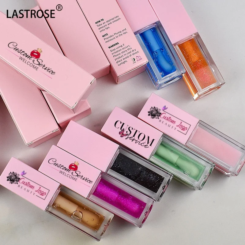 Wholesale Pink Makeup Private Label Logo Moisturizing Organic Lip Oils Color Changing Lip Oil Plumper Lip Oil