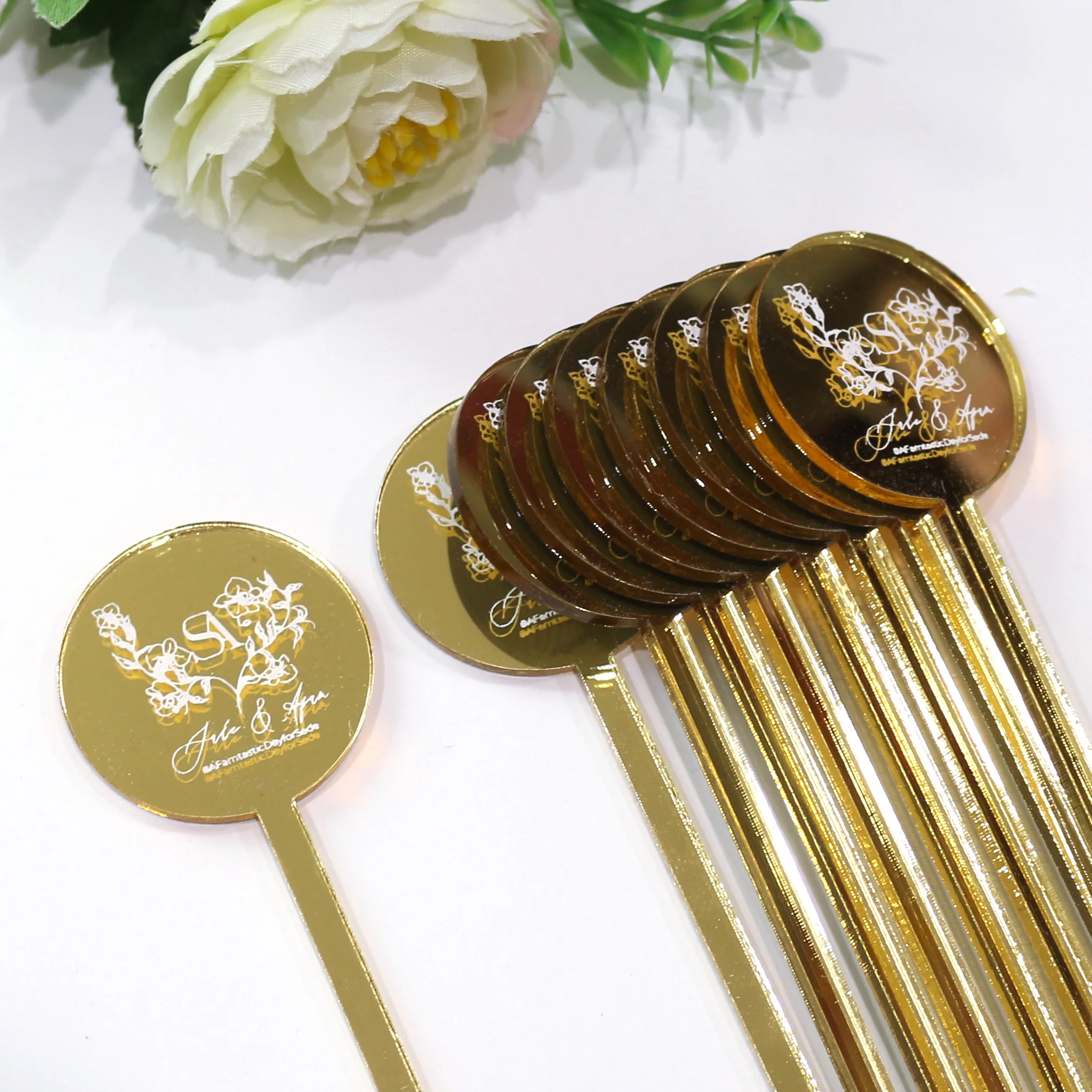 Custom Plastic Acrylic Cocktail Drink Stirrers Alcohol Mixer For Party Reception Birthday Festival Graduation