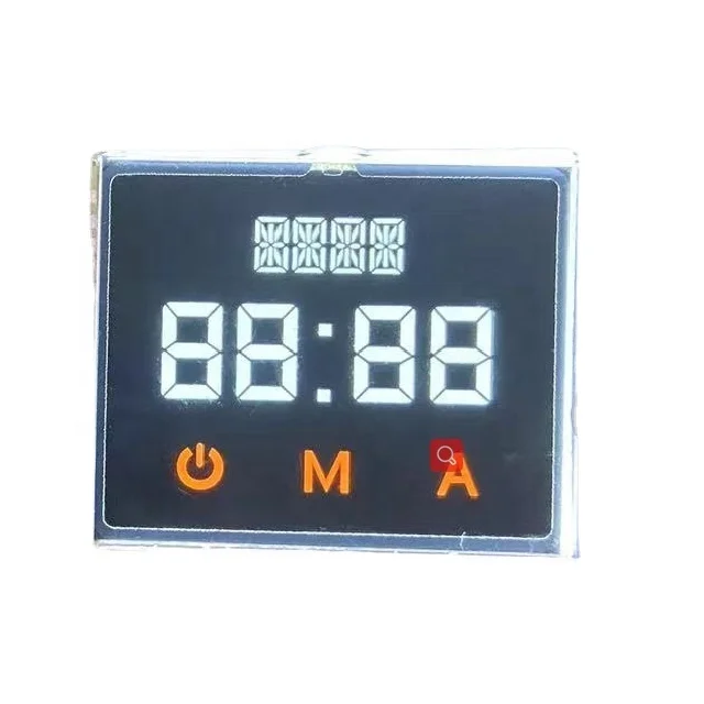 VA Monochrome Lcd 7 Segment Display Customized Size Liquid Crystal Display