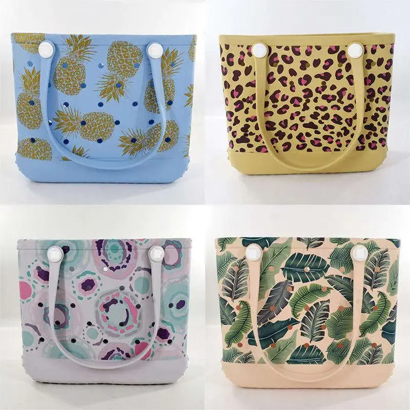 Hot Selling Eva Beach Tote High Quality Tote Beach Bag Silicone Large Beach Bag Luxury Shopping Bag For Women