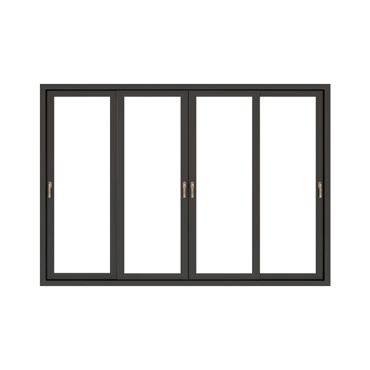 Residential pvc waterproof sound insulation sliding window double glazing can be customized