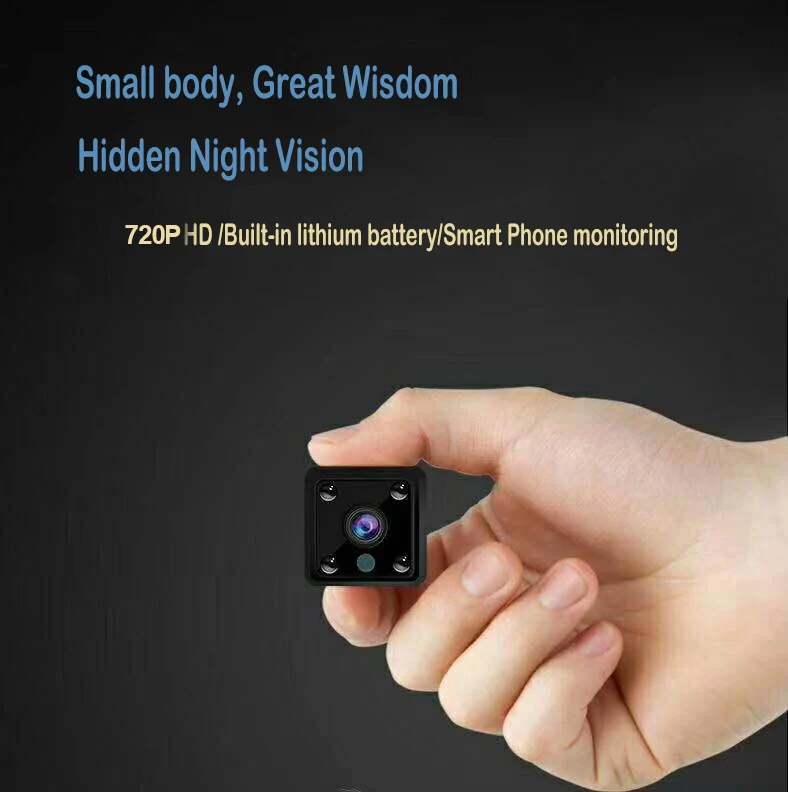 1080P Hidden Mini HD Smart Home Wireless Battery Powered Security Wifi Miniature Secret Camera mini hidden wireless cctv   720p