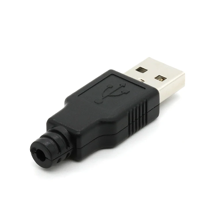 Горячая Распродажа USB 2 0 4 Pin A входящий штекер припоя соединительный узел в комплект поставки входит адаптер с пластиковый