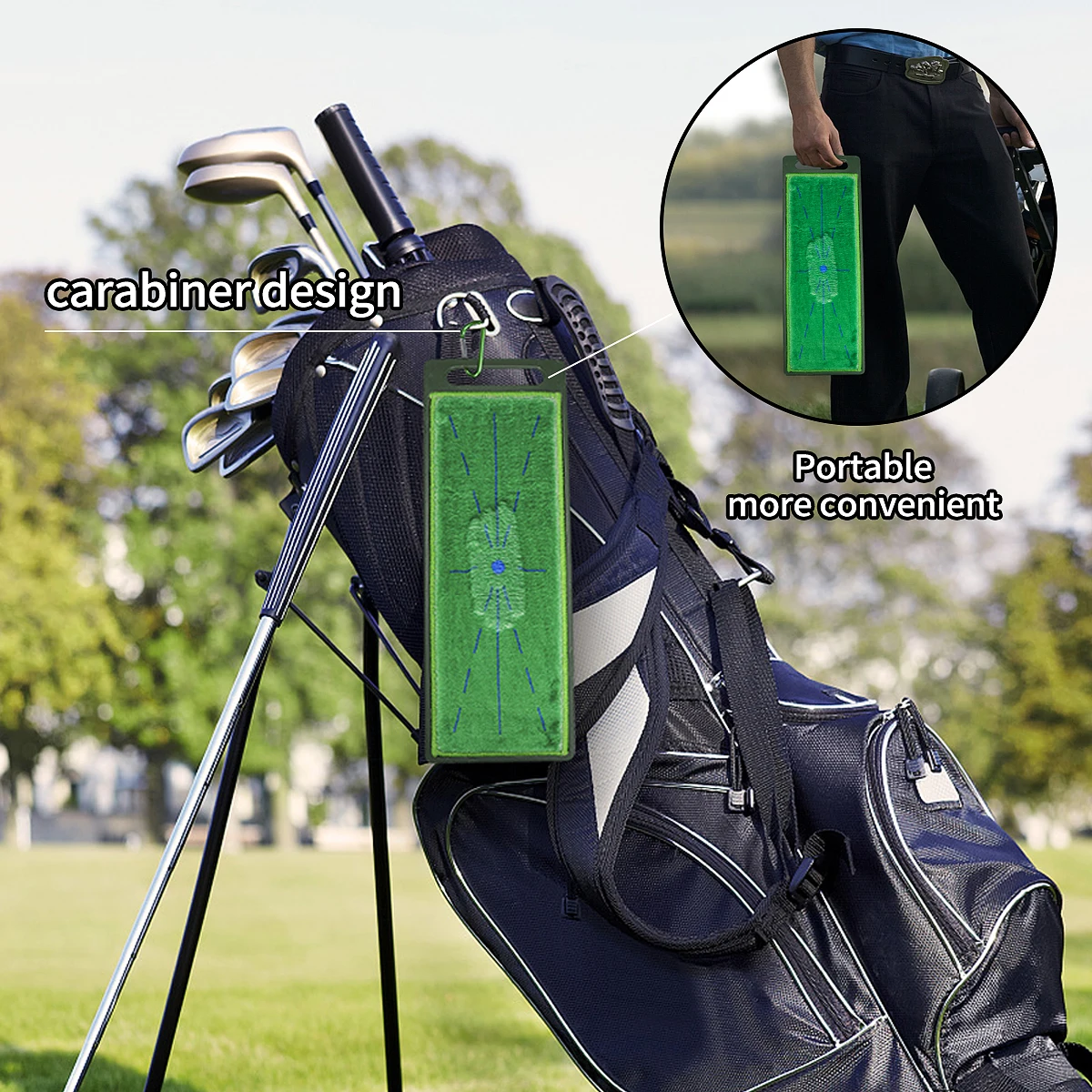 Super Anti-slip New design Swing Path Trainer - Instant Feedback Mini Lightweight Hitting Mat Hand-held Reliable Manufacturer