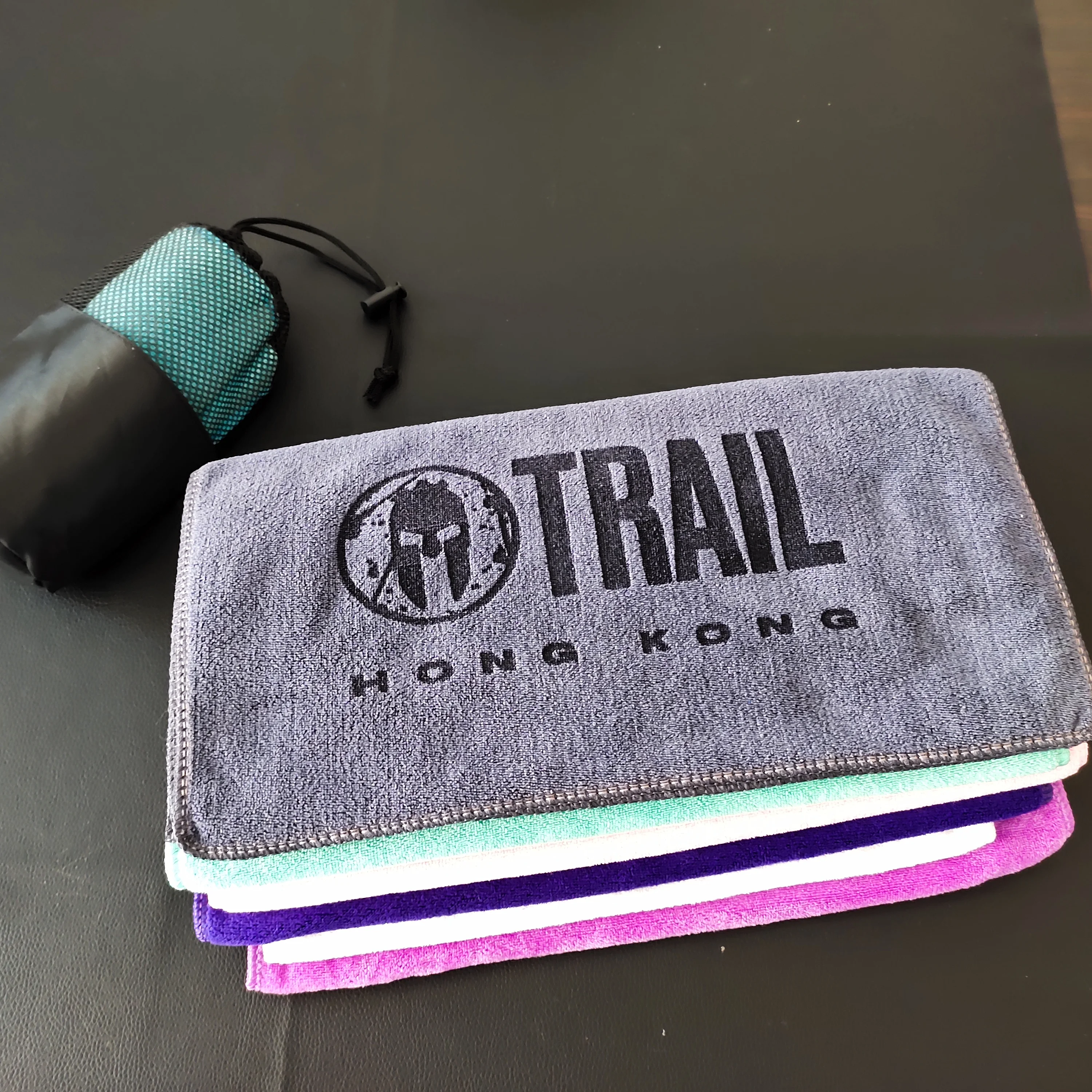 China manufacture Microfibre Custom Print Logo Swim Gym Fitness Towel Sports Fishing Towel With custom packing