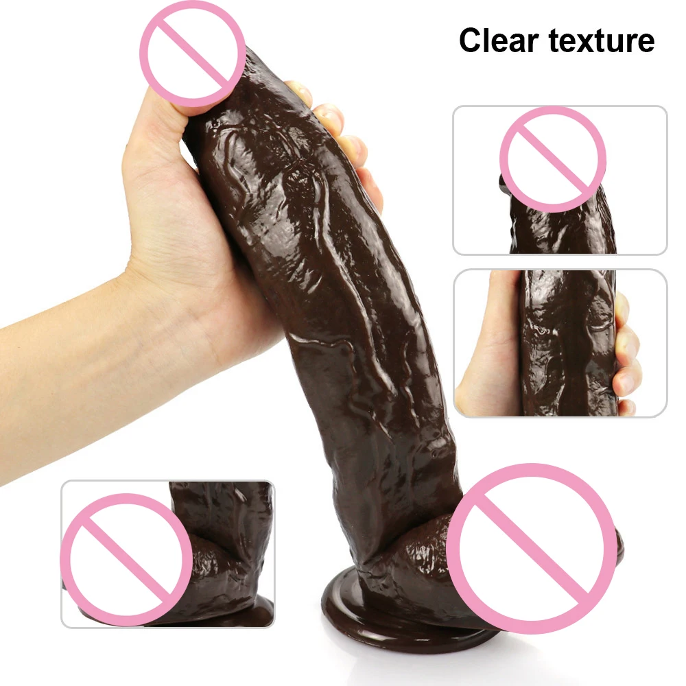 Wholesale Big Dildo Realistic Adult Sex Toys For Female 12 Inch Huge Artificial Rubber Penis Women Vagina Sexe Masturbation