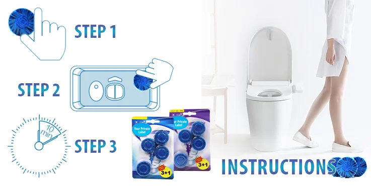 Septic tank Safe Toilet Bowl Cleaner Tablets for Hard Water Natural
