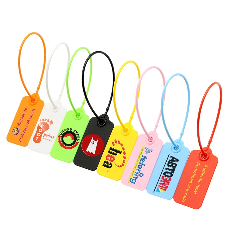 High Security Serial Number Clothing Tag Seal Plastic Security Seals Sneaker Tags For Clothes