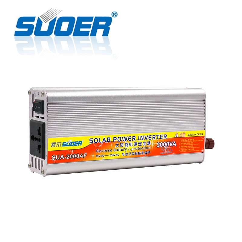 Suoer DC AC Inverter 2kw Solar Modified Power Inverter 12V 230V USB interface