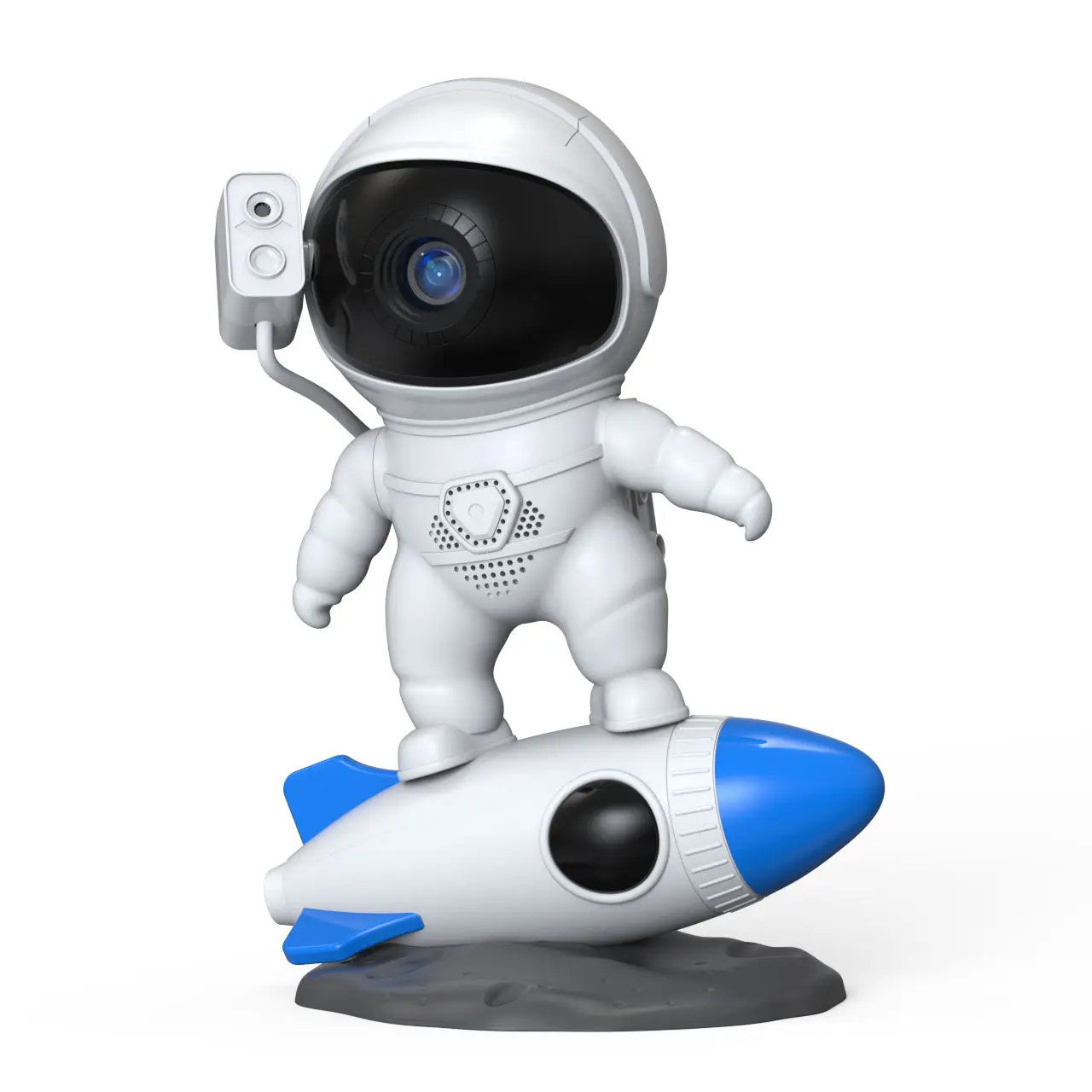 Rocket Spaceman Astronaut Star The Milky Way  Projector Night Light Focusing 12 Films LED Projection Laser The Milky Way Robot L
