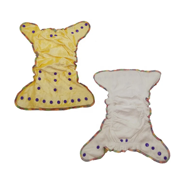 Reusable Eco-friendly Washable Hemp Diaper Cloth Baby Nappies Fitted Diaper one size fits 5-15kg baby fitted Diapers