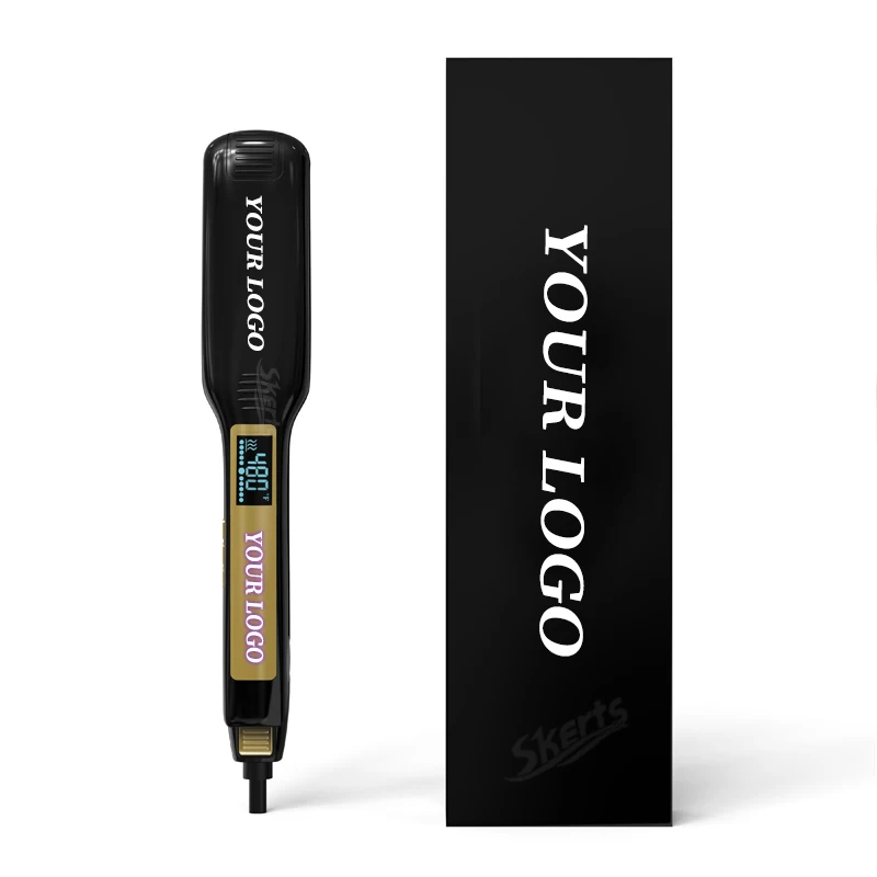 Лучшее качество 480F на кератиновых пластинах Plancha Inteligente Cabello двойное напряжение керамический турмалин щипцы для завивки волос выпрямитель толстый ворс за дополнительную плату