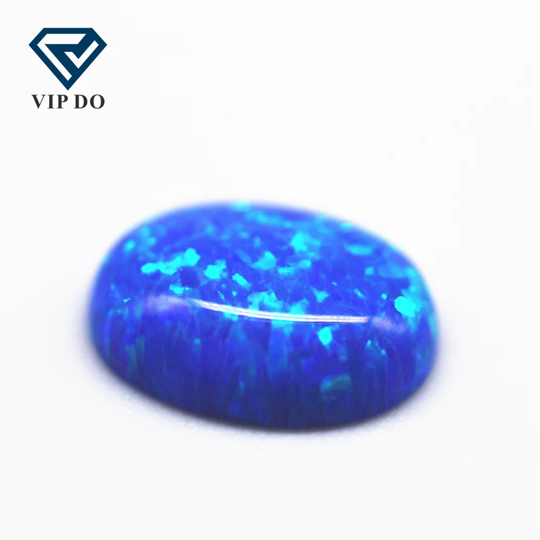 3*5-8*10mm multicolored synthetic opal oval cabochon opal OP#05 blue fire opal loose gemstones oval flat back cabochon cut gems