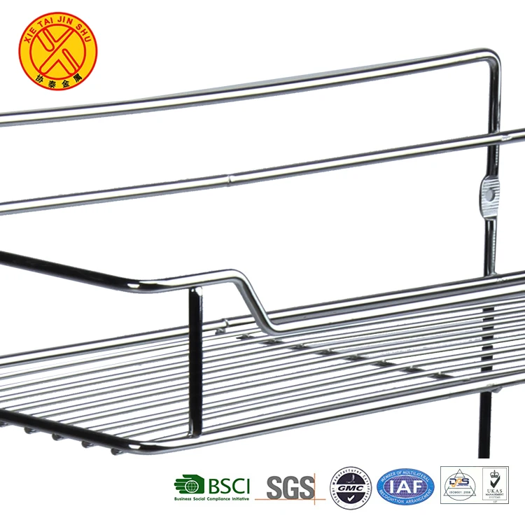 Hot Sale stainless steel bathroom Three layer sundries shampoo rack