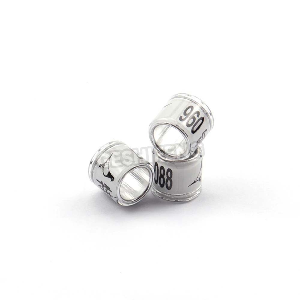 Customize Logo 2024 2025 Pigeon Bird Racing Ring Plastic Aluminum Core 8mm Rings Fci Official Manufacturer