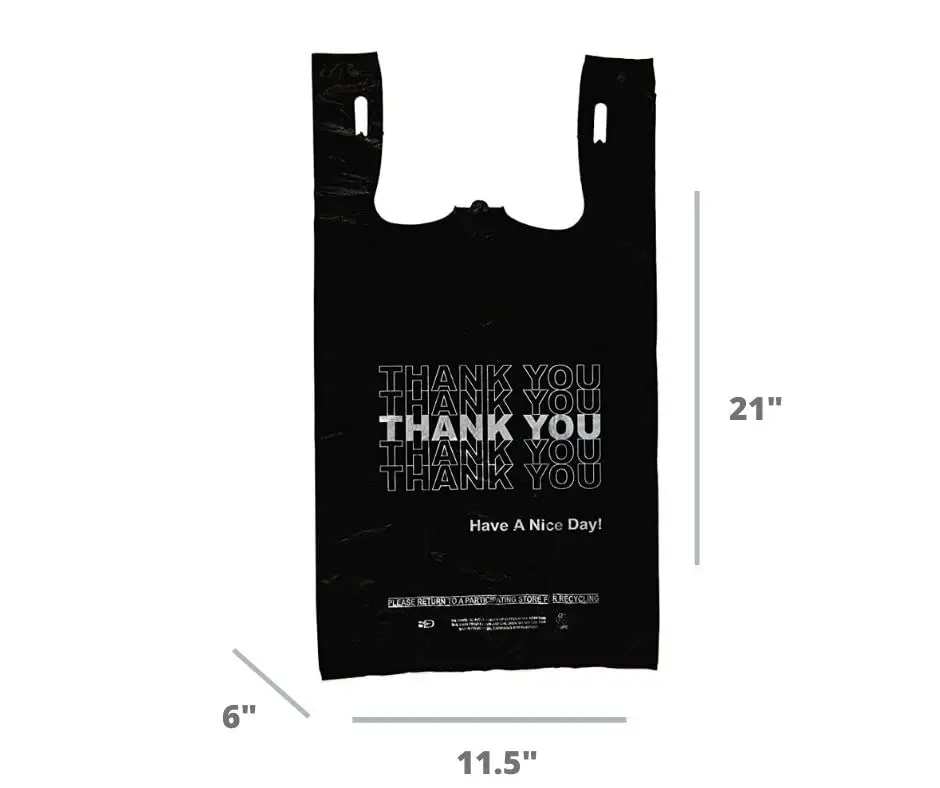 Biodegradable Recyclable Waste Plastic Reusable Supermarket T Shirt Trash Can Bags