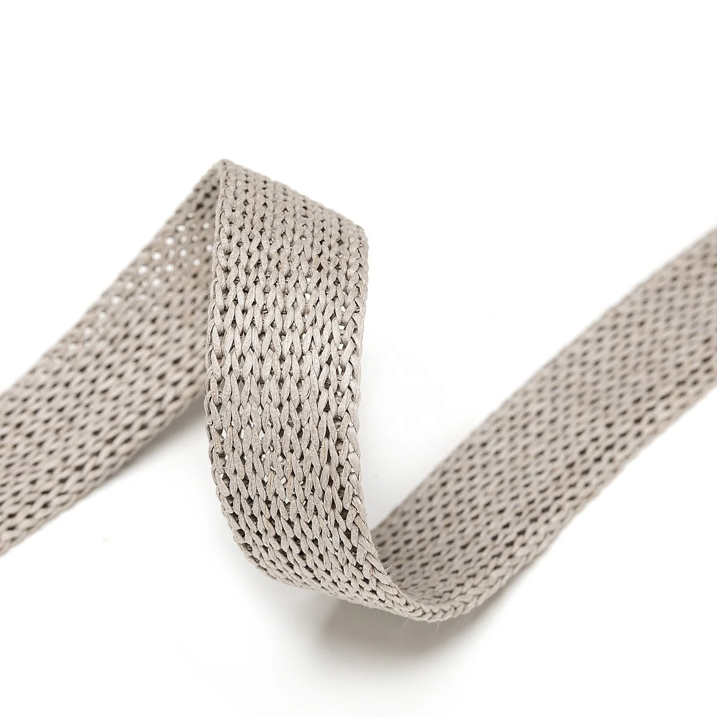 Braiding Paper Lace Bow Tie Paper Knitted Ribbon Kraft Bag Box Grip Knob Handle Ropes Paper Ribbon