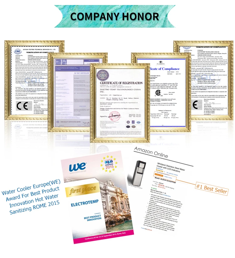 POU 9 Series Counter Top Electric Mini Water Cooler Plastic Desktop OEM Hot & Cold Free Spare Parts Hot and Cool FOB NINGBO 110