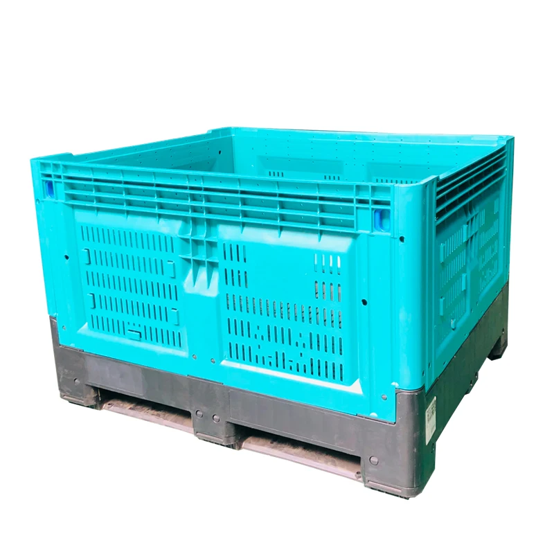 Heavy-duty agricultural mesh plastic pallet boxes Stackable plastic boxes bulk containers