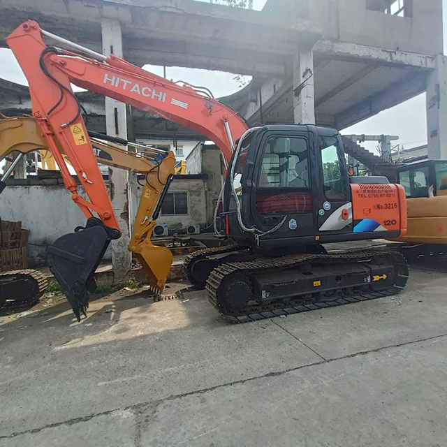 Hot Selling Lowest Price Used Excavators Hitachi EX 120 High Quality Construction & Building Machinery Used 12 Ton Excavators