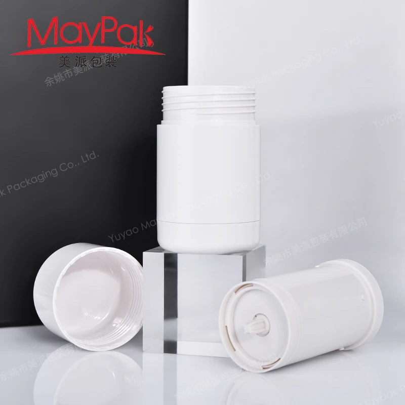 Black Deodorant Tube 50g Refillable Deodorant Gel Stick with Labeling, Made by Recyclable PCR Plastic for Bar Soaps
