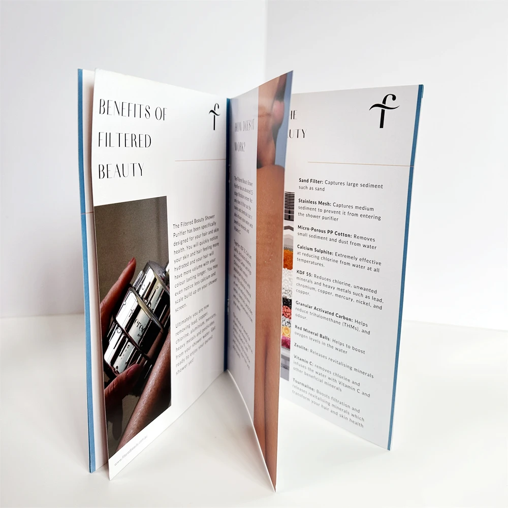High Quality Custom Advertising Brochure Leaflet Printing With Saddle Stitching Instructions Manual Booklet Flyer Printing