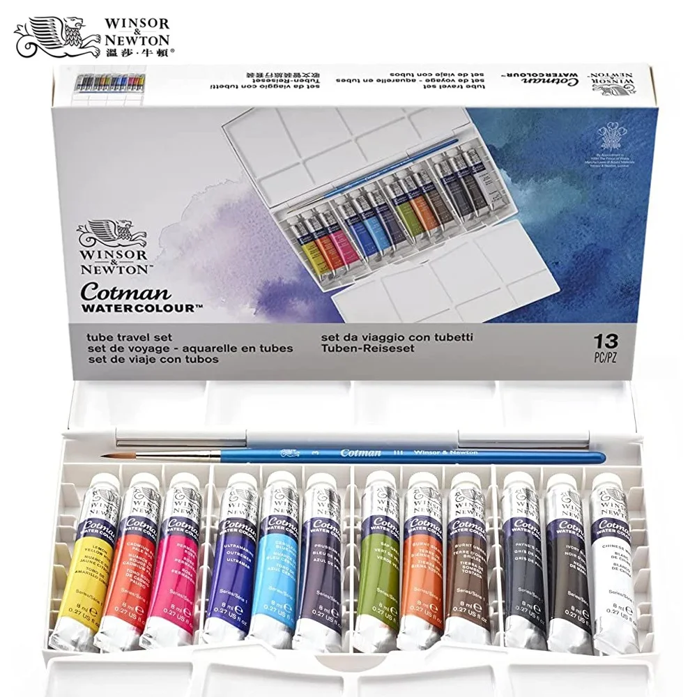 Winsor&Newton 10*5ml cotman watercolour set for artists and students